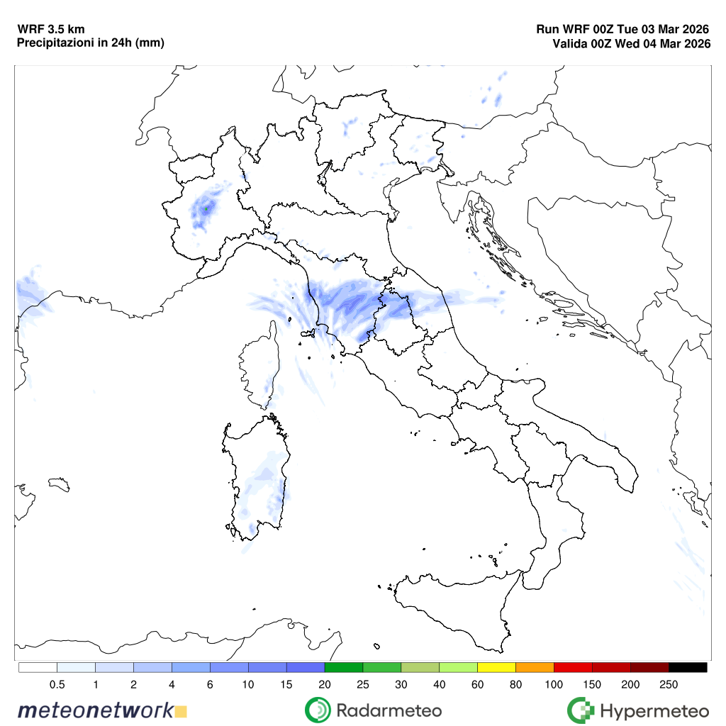 Precipitazioni OFF-LINE
