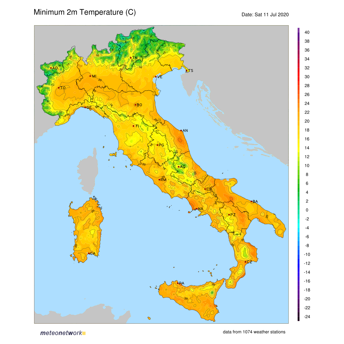 Dati Meteo 2020-07-11 temp_min_italia