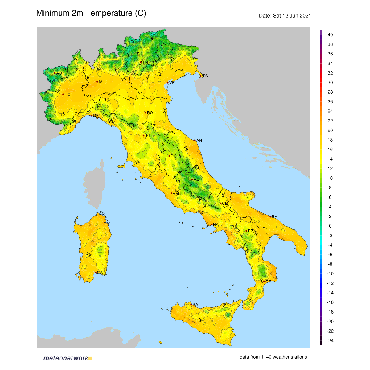 Dati Meteo 2021-06-12 temp_min_italia