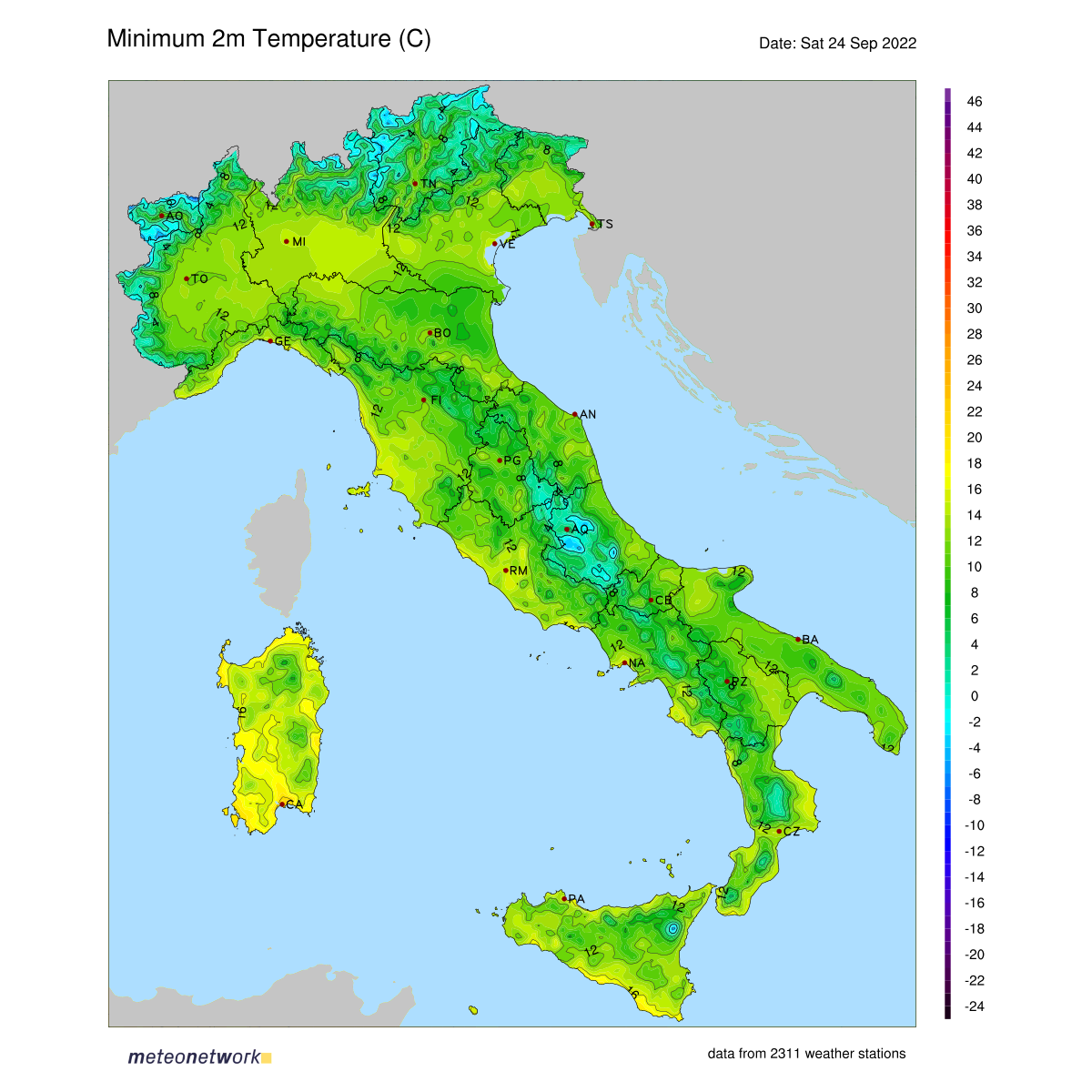 Dati Meteo 2022-09-24 temp_min_italia