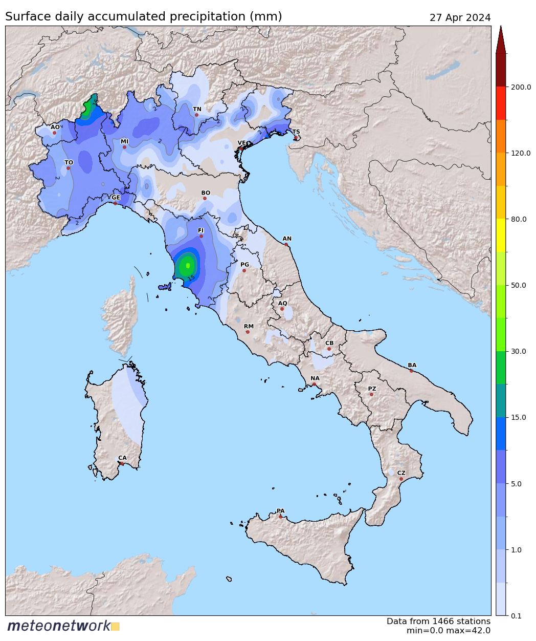 Dati Meteo 2024-04-27 prec_italia