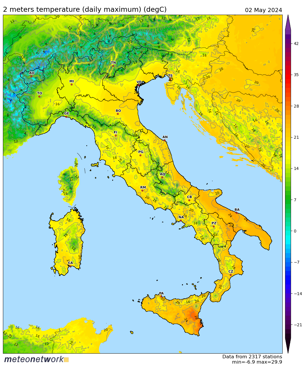 Dati Meteo 2024-05-02 temp_max_italia