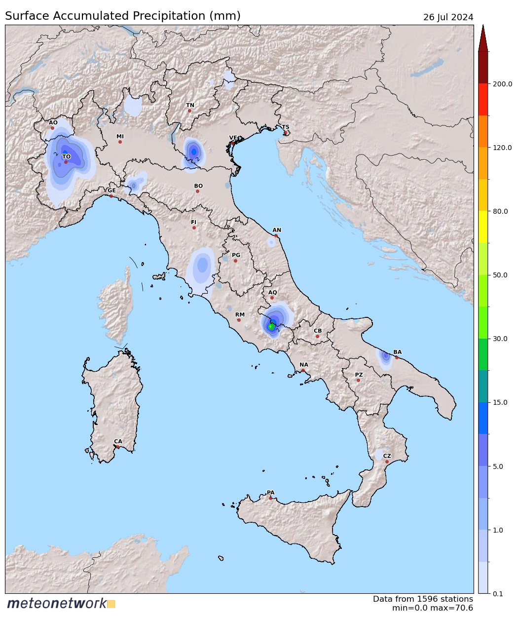 Dati Meteo 2024-07-26 prec_italia